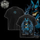 [HIKISTREET] Vintage Lucario Acid Washed T-Shirt, Pokemon Merch, Anime Washed Oversized Tee, Aesthetic Anime Streetwear Gift