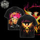 [HIKISTREET] Vintage Jean Grey The X-Men Acid Washed T-Shirt, MCU Merch, Comics Washed Oversized Tee, Aesthetic Comics Streetwear Gift