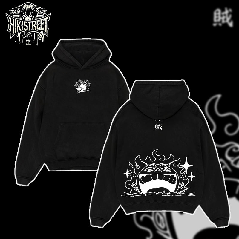 [HIKISTREET] Vintage Luffy Acid Washed T-Shirt, One Piece Merch, Anime Washed Oversized Tee, Aesthetic Anime Streetwear Gift