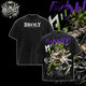 [HIKISTREET] Vintage Broly The Legendary Saiyan Acid Washed T-Shirt, Dragon Ball Merch, Anime Washed Oversized Tee, Aesthetic Anime Streetwear Gift