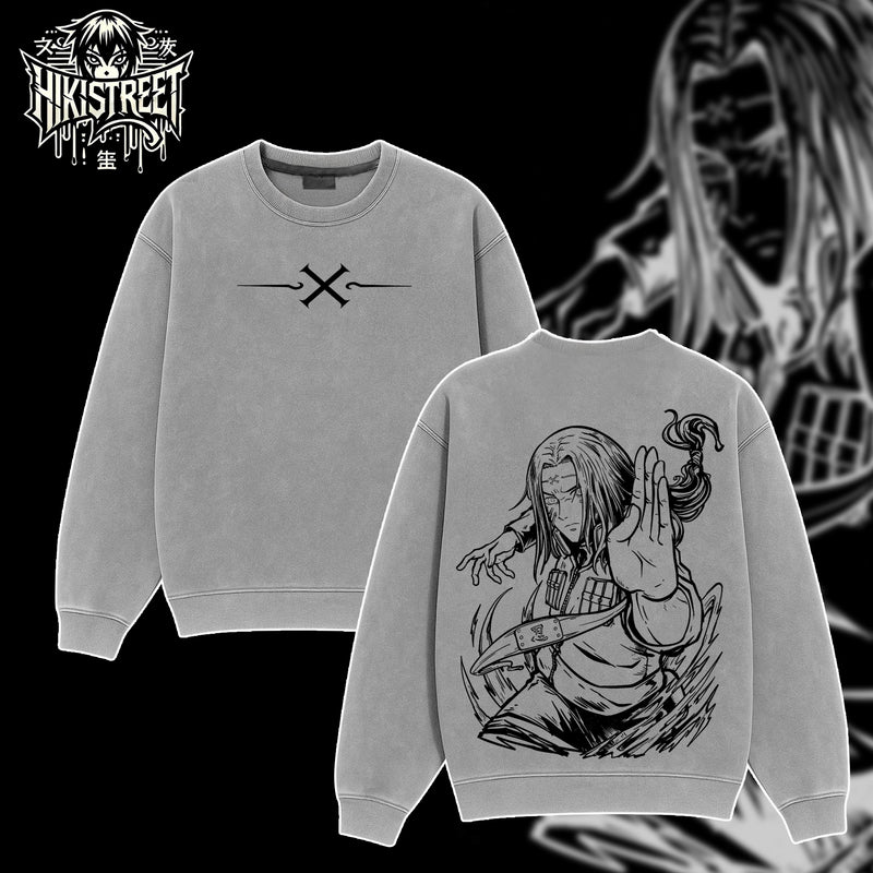 [HIKISTREET] Vintage Hyuga Neji Acid Washed T-Shirt, Naruto Merch, Anime Washed Oversized Tee, Aesthetic Anime Streetwear Gift