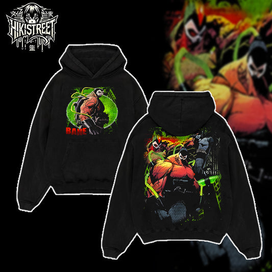 [HIKISTREET] Vintage Bane Acid Washed T-Shirt, DC Merch, Comics Washed Oversized Tee, Aesthetic Comics Streetwear Gift