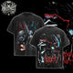 [HIKISTREET] Vintage Batman The Dark Knight Acid Washed T-Shirt, DC Merch, Comics Washed Oversized Tee, Aesthetic Comics Streetwear Gift
