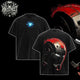 [HIKISTREET] Vintage Iron Man Acid Washed T-Shirt, MCU Merch, Comics Washed Oversized Tee, Aesthetic Comics Streetwear Gift