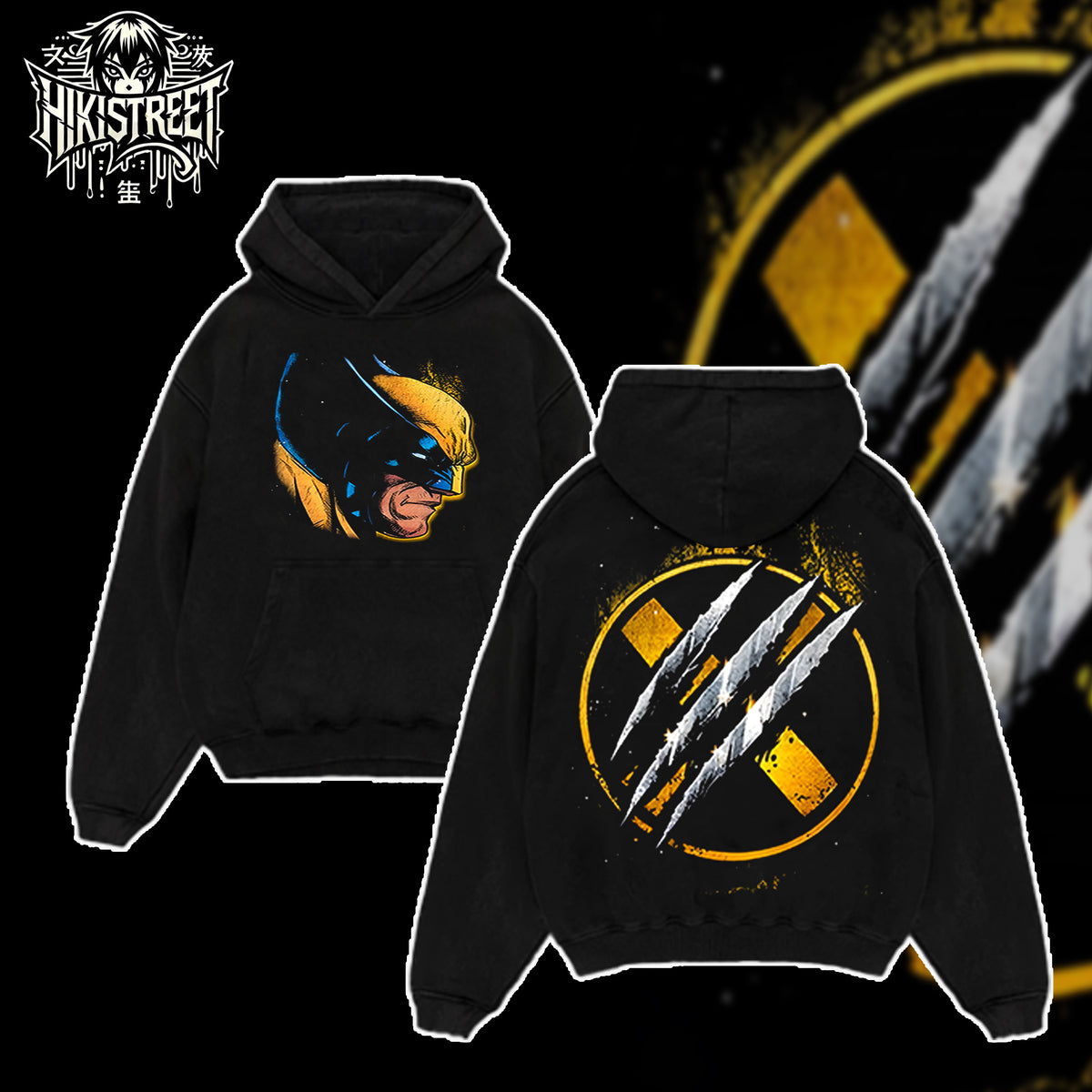 [HIKISTREET] Vintage Wolverine Acid Washed T-Shirt, MCU Merch, Comics Washed Oversized Tee, Aesthetic Comics Streetwear Gift