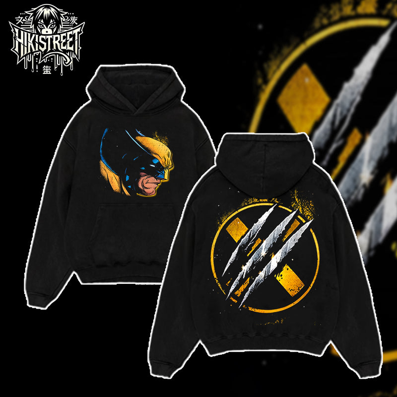 [HIKISTREET] Vintage Wolverine Acid Washed T-Shirt, MCU Merch, Comics Washed Oversized Tee, Aesthetic Comics Streetwear Gift