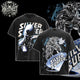[HIKISTREET] Vintage Silver Surfer Acid Washed T-Shirt, MCU Merch, Comics Washed Oversized Tee, Aesthetic Comics Streetwear Gift