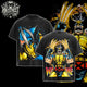 [HIKISTREET] Vintage Wolverine V2 Acid Washed T-Shirt, MCU Merch, Comics Washed Oversized Tee, Aesthetic Comics Streetwear Gift