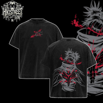 [HIKISTREET] Vintage Choso Kamo V2 Acid Washed T-Shirt, Jujutsu Kaisen Merch, Anime Washed Oversized Tee, Aesthetic Anime Streetwear Gift