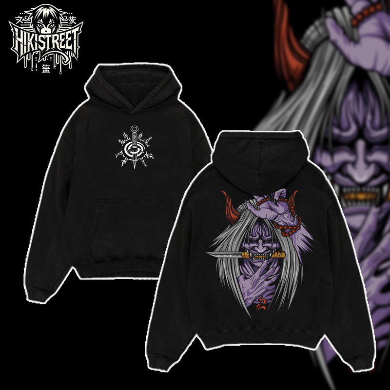 [HIKISTREET] Vintage Reaper Death Seal Acid Washed T-Shirt, Naruto Merch, Anime Washed Oversized Tee, Aesthetic Anime Streetwear Gift