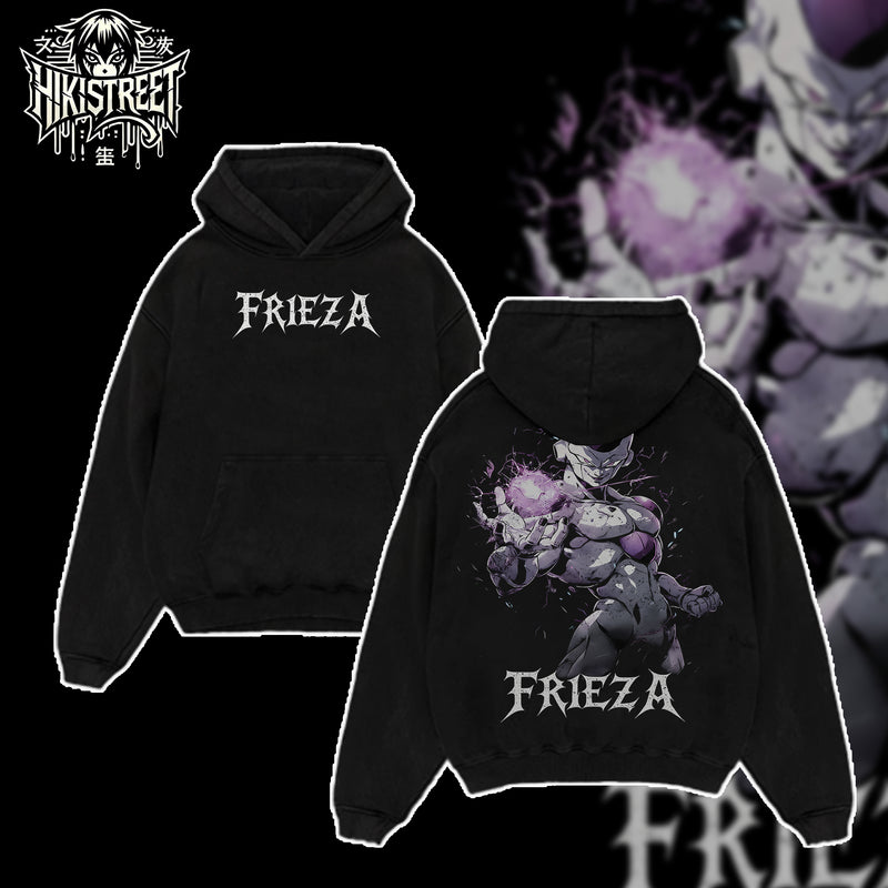 [HIKISTREET] Vintage Frieza Acid Washed T-Shirt, Dragon Ball Merch, Anime Washed Oversized Tee, Aesthetic Anime Streetwear Gift