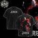 [HIKISTREET] Vintage Jiren Acid Washed T-Shirt, Dragon Ball Merch, Anime Washed Oversized Tee, Aesthetic Anime Streetwear Gift