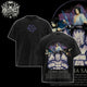 [HIKISTREET] Vintage Uchiha Sasuke V2 Acid Washed T-Shirt, Naruto Merch, Anime Washed Oversized Tee, Aesthetic Anime Streetwear Gift