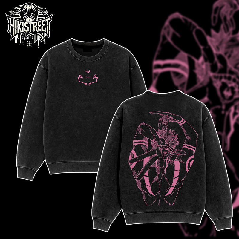 [HIKISTREET] Vintage Ryomen Sukuna King Of Curses Acid Washed T-Shirt, Jujutsu Kaisen Merch, Anime Washed Oversized Tee, Aesthetic Anime Streetwear Gift