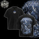 [HIKISTREET] Vintage Gyrados Acid Washed T-Shirt, Pokemon Merch, Anime Washed Oversized Tee, Aesthetic Anime Streetwear Gift