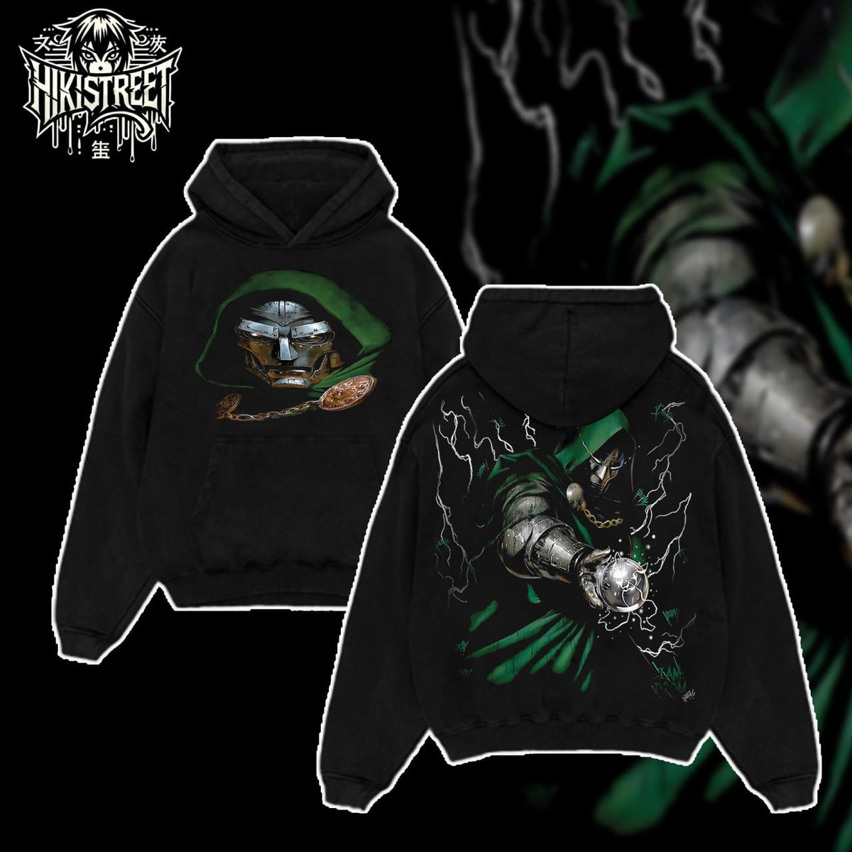 [HIKISTREET] Vintage Dr Doom Acid Washed T-Shirt, MCU Merch, Comics Washed Oversized Tee, Aesthetic Comics Streetwear Gift