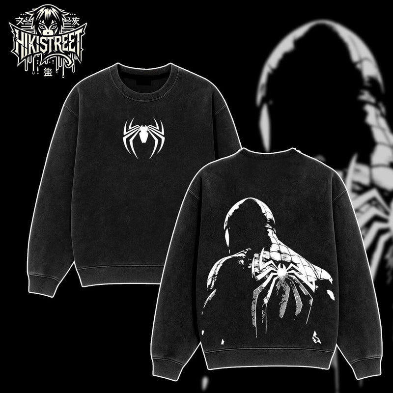 [HIKISTREET] Vintage Spider Man V3 Acid Washed T-Shirt, MCU Merch, Comics Washed Oversized Tee, Aesthetic Comics Streetwear Gift