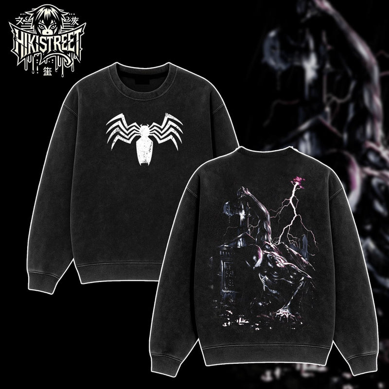 [HIKISTREET] Vintage Spider Man V2 Acid Washed T-Shirt, MCU Merch, Comics Washed Oversized Tee, Aesthetic Comics Streetwear Gift